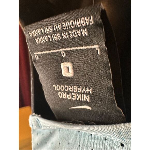 Nike Women's Light Blue Pro Hypercool Racerback Athletic Tank Top Size Large NWT - Picture 4 of 4